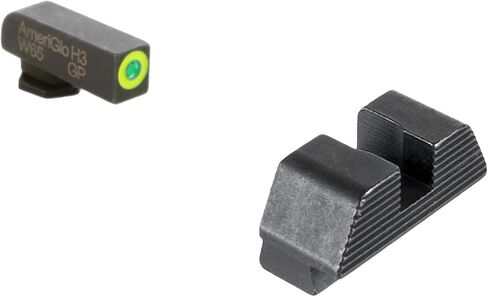 AMERIGLO Protector Tritium Green Front/Rear Square Notch Sight Set Compatible with Glock Gen 1-4 9mm/.40/.380, Gen 5 10mm/.45 in Kuwait