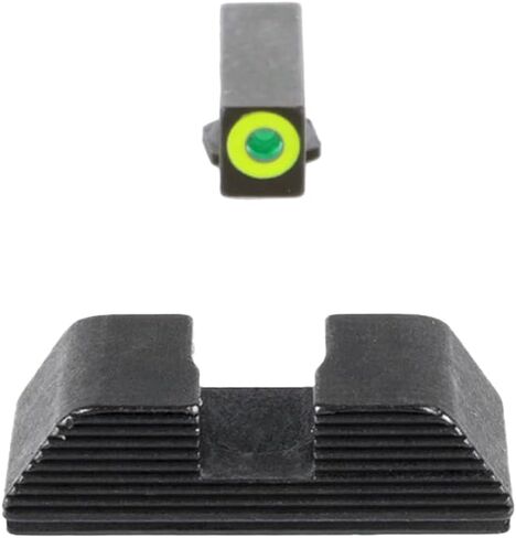 AMERIGLO Protector Tritium Green Front/Rear Square Notch Sight Set Compatible with Glock Gen 1-4 9mm/.40/.380, Gen 5 10mm/.45 in Kuwait