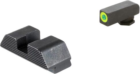AMERIGLO Protector Tritium Green Front/Rear Square Notch Sight Set Compatible with Glock Gen 1-4 9mm/.40/.380, Gen 5 10mm/.45 in Kuwait