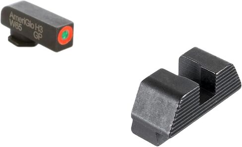 AMERIGLO Protector Tritium Green Front/Rear Square Notch Sight Set Compatible with Glock Gen 1-4 9mm/.40/.380, Gen 5 10mm/.45 in Saudi Arabia