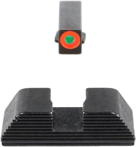 AMERIGLO Protector Tritium Green Front/Rear Square Notch Sight Set Compatible with Glock Gen 1-4 9mm/.40/.380, Gen 5 10mm/.45 in Saudi Arabia