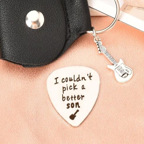 Guitar Picks Gifts for Son Stepson Birthday Christmas Gift for Sons I Could't Pick a Better Son Guitar Pick for Sons Graduation Gift for Male Guitars Lovers Gifts for Guitars Player in Saudi Arabia