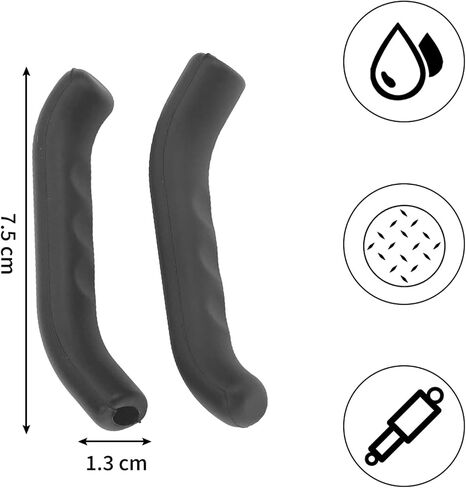 5 Color Silicone Mountain/Road Handle Protector Brake Lever Cover Cycling Accessory (Black) in Saudi Arabia