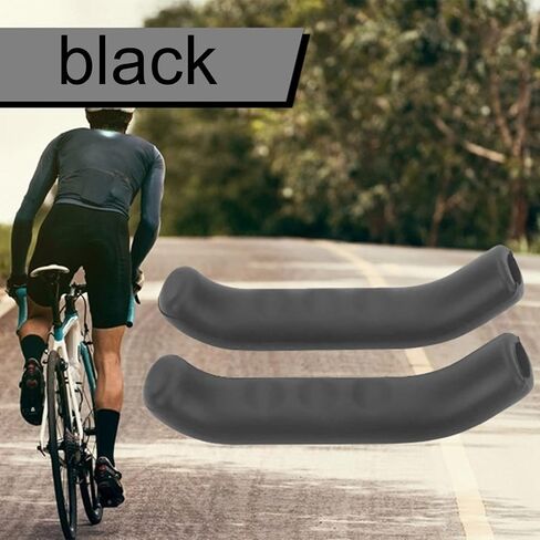 5 Color Silicone Mountain/Road Handle Protector Brake Lever Cover Cycling Accessory (Black) in Saudi Arabia