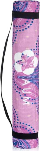 Vandue 4mm Soft Foam HD Tech Ultra Series Yoga Exercise Mat - 68" x 24" - Perfect for Yoga/Pilates/Floor Exercises - Carry Strap Included - Lightweight and Portable in Saudi Arabia