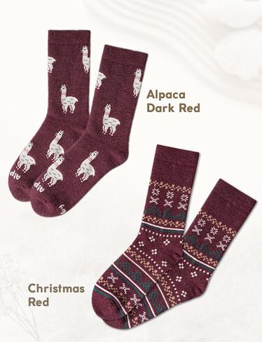 Alpaca Wool Socks for Women Winter Heavyweight Crew Hiking Boot Thermal Warm Thick Cold Weather Fleece Breathable in Kuwait