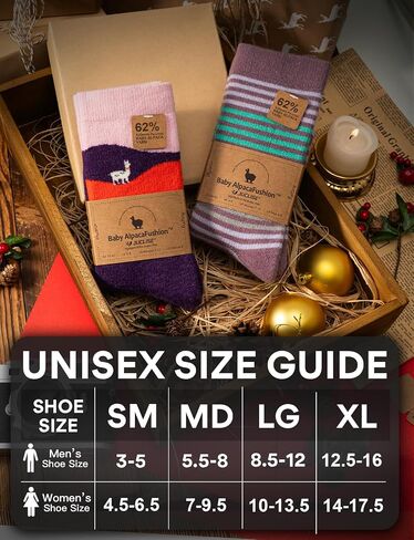 Alpaca Wool Socks for Women Winter Heavyweight Crew Hiking Boot Thermal Warm Thick Cold Weather Fleece Breathable in Kuwait
