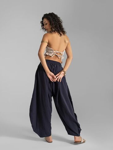 بنطال الحريم بانكوك باريل للنساء من شركة Veshti | بنطال رياضي قطني بوهو - اليوغا والرقص والسفر والاسترخاء in Kuwait