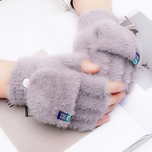 Women's Comfort Fingerless Gloves - Winter Warmth, Thickened Fingerless Design, Outdoor Sports Gloves in Saudi Arabia