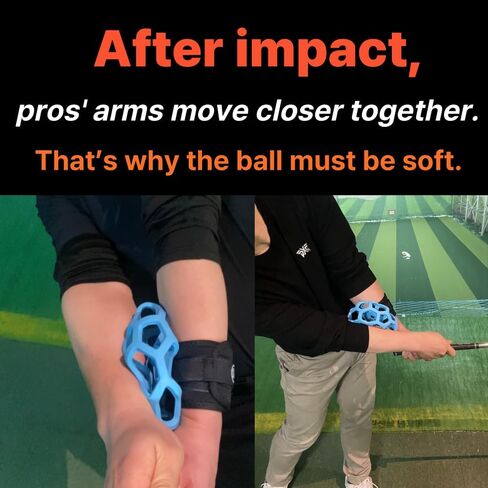 ElbowFix Golf Swing Trainer – Fix Chicken Wing & Flying Elbow | Improve Arm Rotation & Follow-Through | Wrist & Arm Connection Golf Training Aid in Kuwait