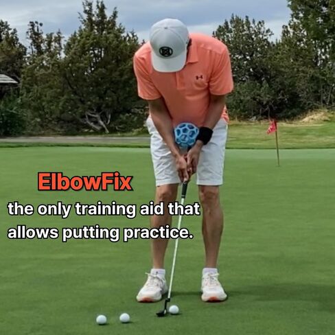 ElbowFix Golf Swing Trainer – Fix Chicken Wing & Flying Elbow | Improve Arm Rotation & Follow-Through | Wrist & Arm Connection Golf Training Aid in Kuwait