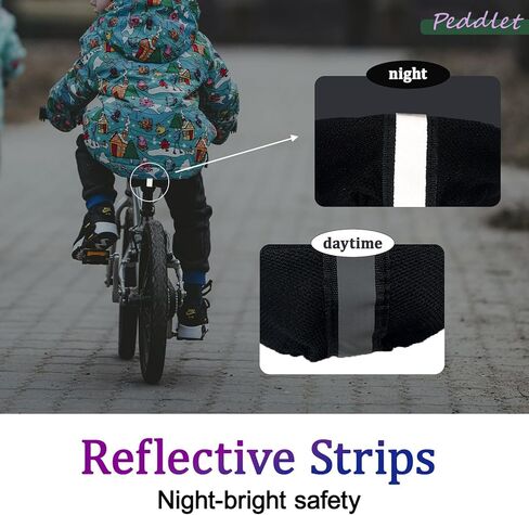 غطاء مقعد دراجة للأطفال من جل مقاس 9 × 6 بوصة غطاء وسادة مريح لمقعد الدراجة مضاد للانزلاق وقابل للتعديل غطاء مقعد دراجة للأولاد والبنات شريط عاكس قابل للتنفس in Kuwait