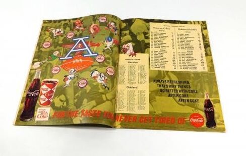 1966 أوكلاند رايدرز في برنامج هيوستن أويلرز لكرة القدم AFL 8-2-66 - برامج NFL in Saudi Arabia