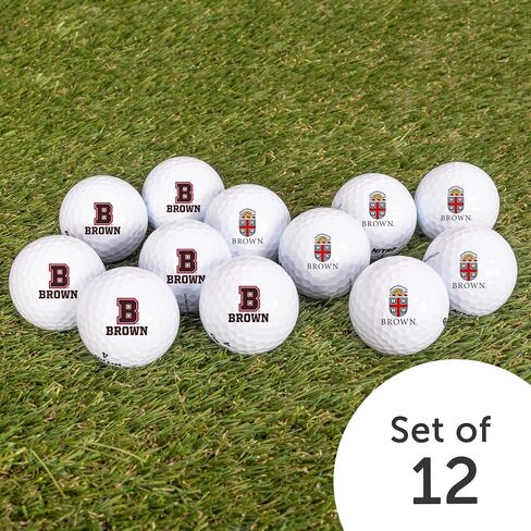 Desert Cactus Brown University Dozen Golf Balls - Full Color 12 Pack, BU Bears Officially Licensed Gear in Saudi Arabia