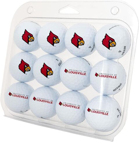 كرات جولف دزينة من جامعة ديزيرت كاكتوس - عبوة من 12 لون كامل، معدات مرخصة رسميًا من UofL Cardinals in Saudi Arabia