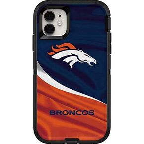 Skinit Decal Skin Compatible with OtterBox Defender iPhone 11 Case - Officially Licensed NFL Denver Broncos Design in Kuwait