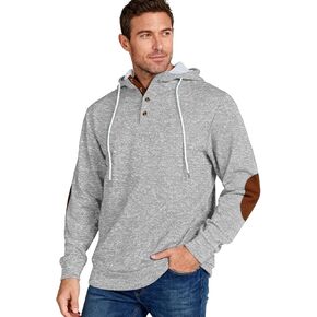 Men's Casual Hoodies Sweatshirts Fashion Long Sleeve Soft Fashion Pullover Hoodie Loose Fit drawstring Hooded in Kuwait