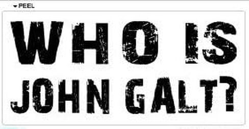 Who Is John Galt - Rand Atlas Shrugged - Window Bumper Laptop Sticker in Saudi Arabia