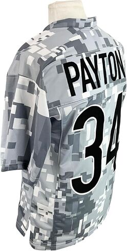 Walter Payton Jersey White Camouflage Chicago | Unisex Adult Sizes S-5XL Unsigned Sewn Stitched in Saudi Arabia