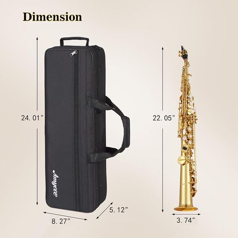 مجموعة كاملة للمبتدئين من GarveeLife B Flat Tenor Saxophone - ساكس تينور للطلاب مع حقيبة، قطعة فم، طقم تنظيف وقضيب - آلات موسيقية ساكس احترافية للأطفال/الشباب/الموسيقيين in Saudi Arabia