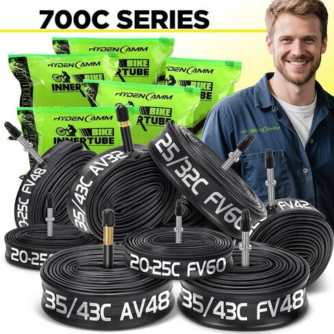 2 حزمة 700x20C-25C FV42/FV48/FV60mm 700c أنبوب الدراجة، بوتيل 700C أنبوب الدراجة الطريق مع 2 رافعة الإطارات، 700c أنبوب داخلي دراجة متوافق مع 700 x 20C 700x23C 700x24C 700x25C الأنبوب الداخلي in Kuwait