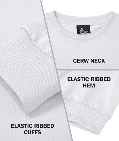 Little Beauty 3 Pack Crewneck بلوزات طويلة الأكمام البلوز بلوزات للرجال خفيفة الوزن عارضة أعلى S-3XL S-3XL in Kuwait