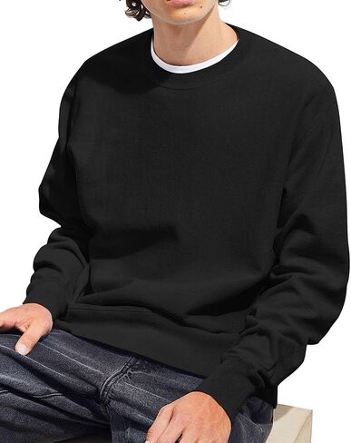 Little Beauty 3 Pack Crewneck Sweatshirts Long Sleeve Pullover Sweatshirts for Men Lightweight Casual Top S-3XL in Kuwait