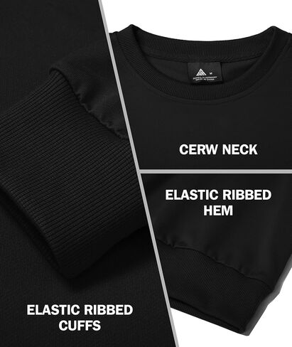 Little Beauty 3 Pack Crewneck Sweatshirts Long Sleeve Pullover Sweatshirts for Men Lightweight Casual Top S-3XL in Kuwait