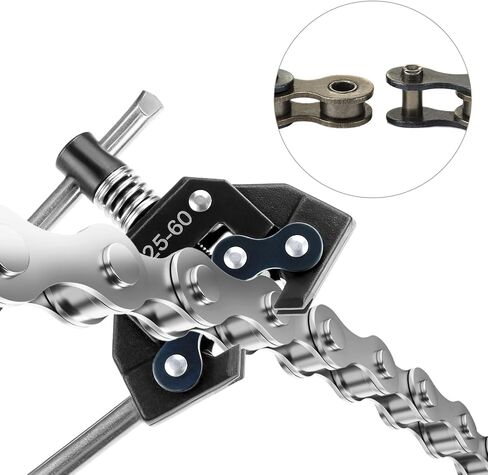 QWORK #25-60 Universal Roller Chain Tools Kit, Carbon Steel Chain Breaker, Cutter, Holder & Puller for Bicycles, Motorcycles, and ATVs in Saudi Arabia