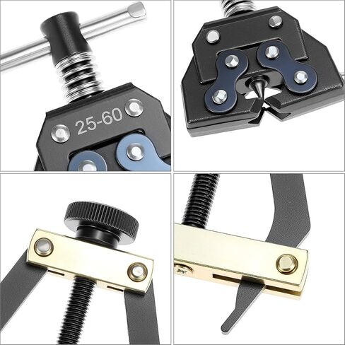 QWORK #25-60 Universal Roller Chain Tools Kit, Carbon Steel Chain Breaker, Cutter, Holder & Puller for Bicycles, Motorcycles, and ATVs in Saudi Arabia