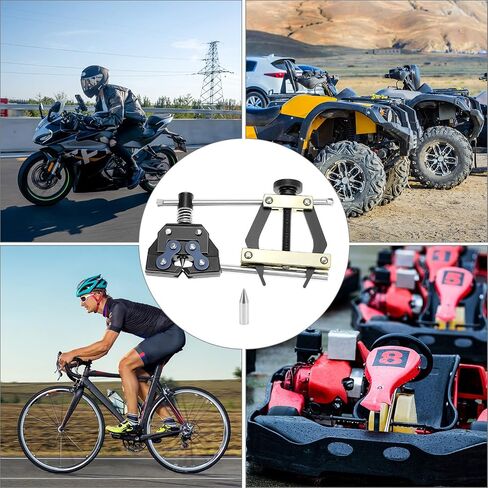 QWORK #25-60 Universal Roller Chain Tools Kit, Carbon Steel Chain Breaker, Cutter, Holder & Puller for Bicycles, Motorcycles, and ATVs in Saudi Arabia