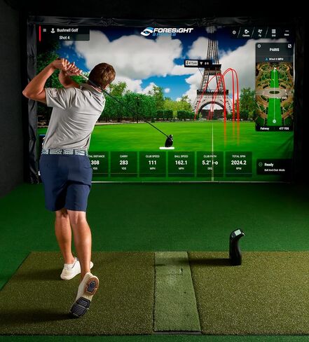 Bushnell Golf Launch Pro – Ball & Club Data Launch Monitor with Simulator, High-Speed Cameras, Indoor/Outdoor Use, Includes Software Trial, Mat & Carry Case in Saudi Arabia