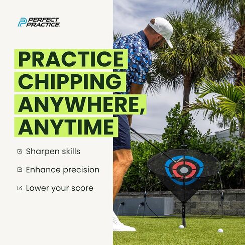 لعبة الجولف المثالية لممارسة لعبة الجولف - شبكة تقطيع الإرجاع التلقائي، ممارسة داخلية وخارجية، مع حصيرة العشب وصينية الكرة - مساعدة تدريب الجولف للمنزل والمكتب والفناء الخلفي in Kuwait