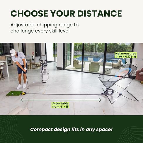 لعبة الجولف المثالية لممارسة لعبة الجولف - شبكة تقطيع الإرجاع التلقائي، ممارسة داخلية وخارجية، مع حصيرة العشب وصينية الكرة - مساعدة تدريب الجولف للمنزل والمكتب والفناء الخلفي in Kuwait