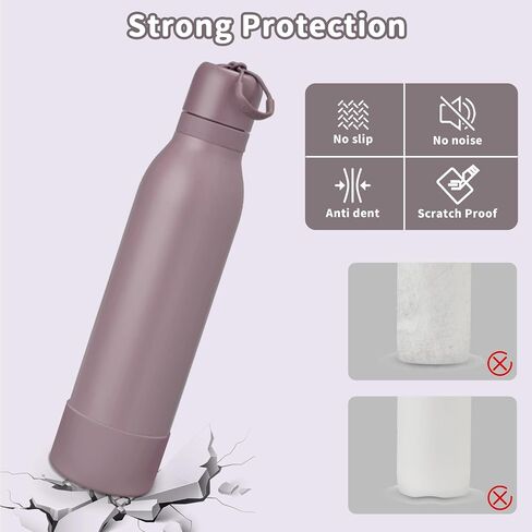 قطعتان من أحذية السيليكون المتوافقة مع Owala FreeSip Twist 24oz/18oz، غطاء سفلي بأكمام واقية مضادة للانزلاق ومضادة للخدوش لزجاجة مياه Owalaa FreeSip Twist in Kuwait