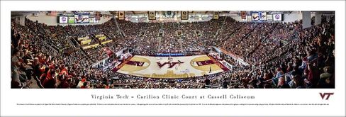 Virginia Tech Basketball - College Posters, Framed Pictures and Wall Decor by Blakeway Panoramas in Kuwait