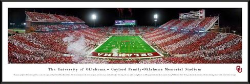 Oklahoma Football - End Zone-Stripe - Blakeway Panoramas College Sports Posters in Saudi Arabia