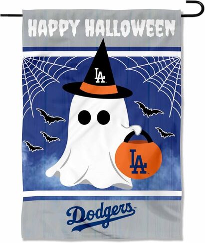 Los Angeles Dodgers Happy Halloween Double Sided Garden Flag in Saudi Arabia