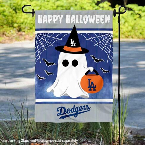 Los Angeles Dodgers Happy Halloween Double Sided Garden Flag in Saudi Arabia