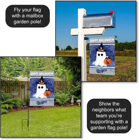 Los Angeles Dodgers Happy Halloween Double Sided Garden Flag in Saudi Arabia