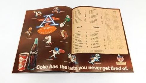 1967 Boston Patriots at Buffalo Bills AFL Football Program 9-24-67 - NFL Programs in Saudi Arabia
