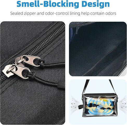 Smell-Proof Soccer Cleats Bag for Men, Soccer Shoe Bag with Shoulder Strap & Luggage Sleeve, Clear Front, Water-Resistant & Odor-Control Sports Travel Gear Organizer(1 PACK) in Saudi Arabia