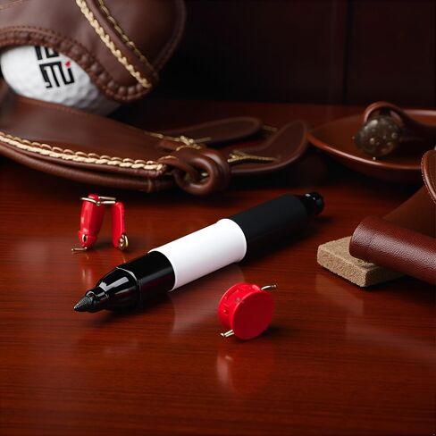 2Pcs Red and Black Golf Ball Line Marker Ball Line Drawing Marker Line Template Liner Drawing Marking Alignment Putting Tool Golf Ball Line Liner Alignment Putting Tool Golf Ball Line Marker Tool in Saudi Arabia