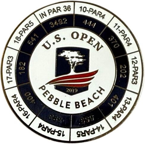U.S. Open Championship 2019 Pebble Beach Commemorative Golf Major Tournament Magnetic Coin and Ball Marker in Saudi Arabia