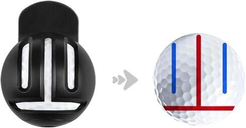 Golf Ball Marker, Alignment Tool, Line Template for Gifts, Straight Lines, Putting Accessories in Saudi Arabia