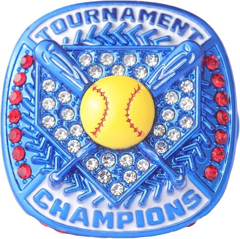 12 pcs Pack Softball Tournament championhsip Trophy Ring Softball Teams Players Awards Size 9 in Saudi Arabia
