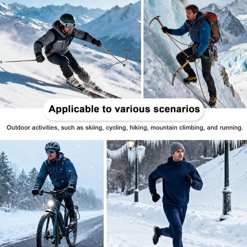 Mens Thermal Compression Pants, Seamless Fleece Lined Athletic Leggings Running Tights, Cold Weather Base Layer Winter Gear in Saudi Arabia