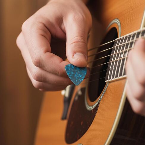 Guitar Picks Set Assorted Thickness Plectrums Daily Practice for Acoustic Smooth Edge Strumming Accessories 15 Pcs(Multicolor) in Saudi Arabia