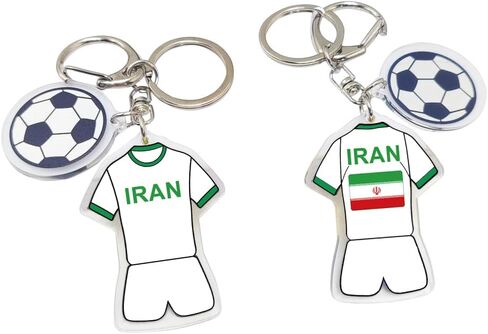 سلسلة مفاتيح كأس العالم لكرة القدم 2026 - إكسسوار فخر كأس العالم، هدية وتذكار لمحبي كرة القدم (قطعتان) in Kuwait