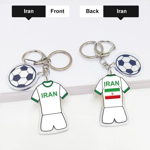 سلسلة مفاتيح كأس العالم لكرة القدم 2026 - إكسسوار فخر كأس العالم، هدية وتذكار لمحبي كرة القدم (قطعتان) in Kuwait